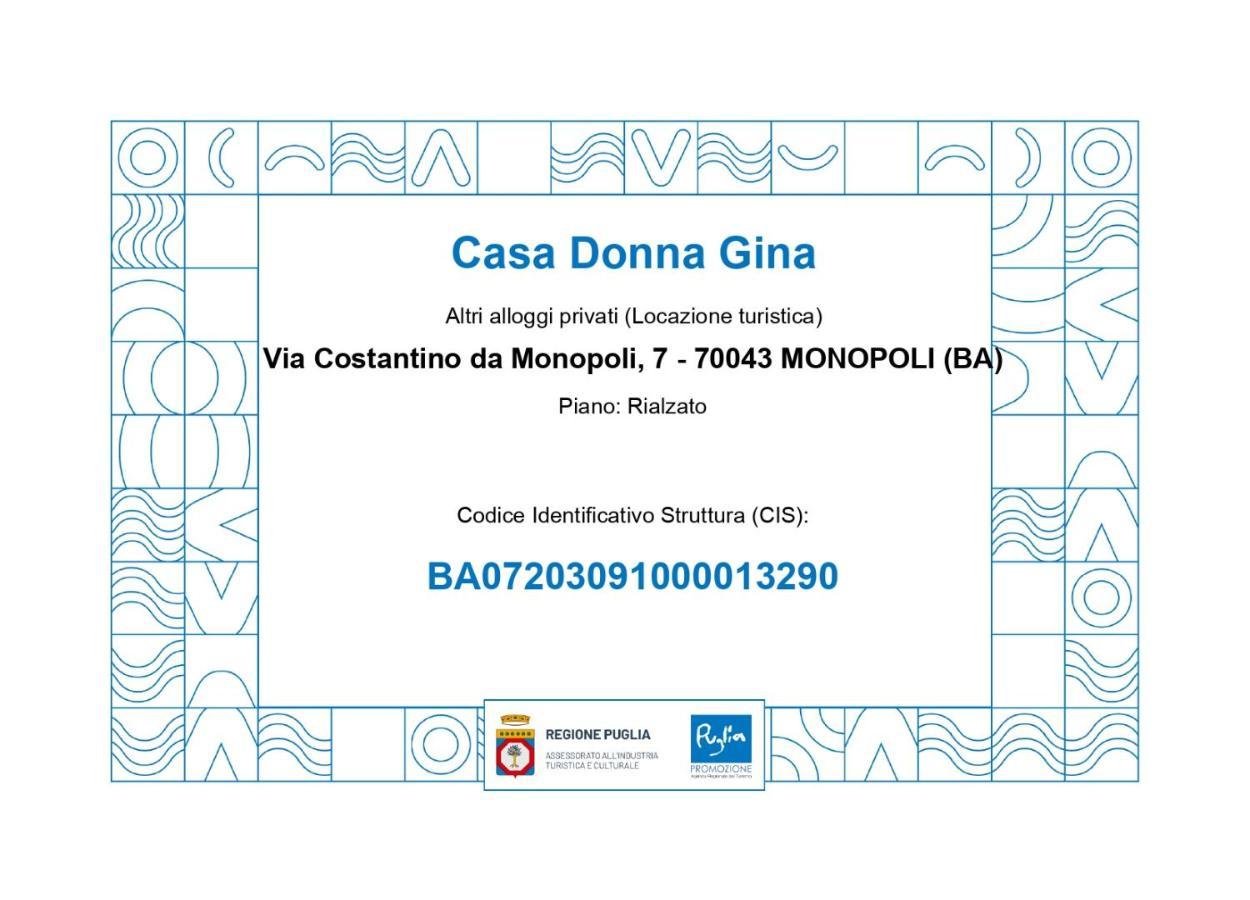 Casa Donna Gina - Puglia Mia Apartments Monopoli Exterior photo